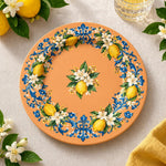 Daily Decorative Charger Plate – Terracotta Wreath decorative charger plate on a styled table.
