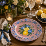 Daily Decorative Charger Plate – Dusty Rose Element Mix decorative charger plate on a styled table.