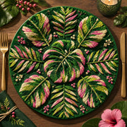 Daily Decorative Charger Plate – Deep Green Banana Palm - MintiHome
