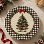 Christmas Decorative Charger Plate – Buffalo Check Tree 2024 - MintiHome
