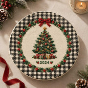 Christmas Decorative Charger Plate – Buffalo Check Tree 2024 - MintiHome