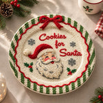 Christmas Decorative Charger Plate – Cream Cookies For Santa - MintiHome