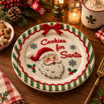 Christmas Decorative Charger Plate – Cream Cookies For Santa - MintiHome