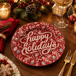 Christmas Decorative Charger Plate – Berry Happy Holidays Berries - MintiHome