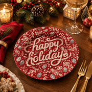 Christmas Decorative Charger Plate – Berry Happy Holidays Berries - MintiHome