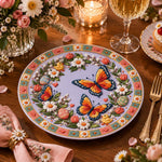 Easter Decorative Charger Plate – Lilac Butterfly Bloom Ring - MintiHome