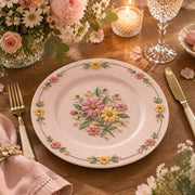 Easter Decorative Charger Plate – Pink Posy Meadow - MintiHome