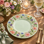 Easter Decorative Charger Plate – Mint Colourful Bloom Border - MintiHome