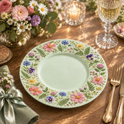 Easter Decorative Charger Plate – Mint Colourful Bloom Border - MintiHome