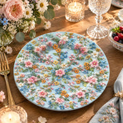 Easter Decorative Charger Plate – Blue Symmetric Garden Spray - MintiHome