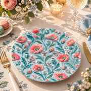 Daily Decorative Charger Plate – Blue Poppy Meadow - MintiHome