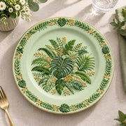 Daily Decorative Charger Plate – Mint Palm Ring Border - MintiHome