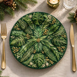 Daily Decorative Charger Plate – Deep Green Jungle Allover - MintiHome
