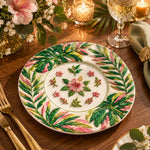 Daily Decorative Charger Plate – Cream Pink Bloom Medallion - MintiHome