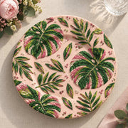 Daily Decorative Charger Plate – Blush Monstera Floral Allover - MintiHome