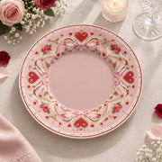 Valentine's Day Decorative Charger Plate – Heart Bow Garland Frame - MintiHome