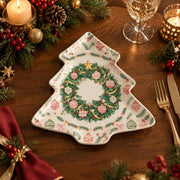 Christmas Decorative Charger Plate – Foliage Bauble Wreath - MintiHome