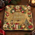 Christmas Decorative Charger Plate – Gold Bells Gift Greeting - MintiHome