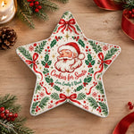 Christmas Decorative Charger Plate – Red Cookies Ribbon Wreath - MintiHome