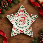 Christmas Decorative Charger Plate – Red Cookies Signed Ribbon - MintiHome