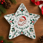 Christmas Decorative Charger Plate – Cream Santa Holly Cookies - MintiHome