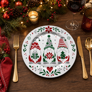 Eucalyptus Gold Charger Plate – Botanical Under Plate for Wedding Table - scene view 1