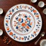 **Blue and White Floral Charger Plate – Classic Chinoiserie Under Plate for Dinner Table** - effect view 1
