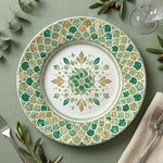 **Elegant Transparent Charger Plates with Gold Rim – Clear Glass Table Decor Set** - effect view 1