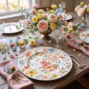 White Charger Plates - Classic Round Under Plates for Wedding & Dining - scene view 1