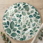 Clear Glass Beaded Charger Plates - Round Under Plates for Wedding Decor - effect view 1