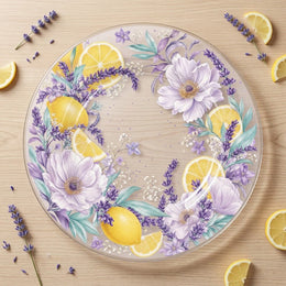 Clear Transparent Charger Plates - Elegant Glass-Look Dinner Table Decor - effect view 1