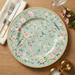 Sage Green Charger Plate - Modern Under Plate for Dining Table - effect view 1
