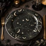 Artistic White Painting Charger Plates – Modern Dinner Table Decor - effect view 1