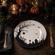 White Minimalist Charger Plate – Modern Under Plate for Dining Table - scene view 1