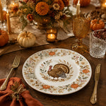 Thanksgiving Turkey Charger Plate – Ceramic Harvest Dinner Plate - MintiHome