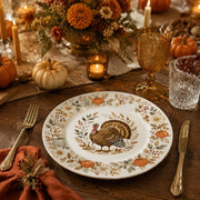 Thanksgiving Turkey Charger Plate – Ceramic Harvest Dinner Plate - MintiHome