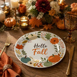 Thanksgiving Pumpkin Charger Plate – Rustic Fall Table Decor Plate - MintiHome