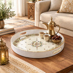 Ramadan & Eid al-Fitr Plastic Serving Tray – Mosaic Border Diamond - MintiHome