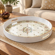 Ramadan & Eid al-Fitr Plastic Serving Tray – Mosaic Border Diamond - MintiHome