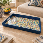 Ramadan & Eid al-Fitr Plastic Serving Tray – Mosaic Tile Arabesque - MintiHome