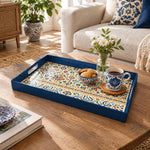 Ramadan & Eid al-Fitr Plastic Serving Tray – Mosaic Tile Arabesque - MintiHome