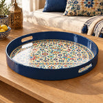 Ramadan & Eid al-Fitr Plastic Serving Tray – Mosaic Tile Arabesque - MintiHome