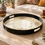 Ramadan & Eid al-Fitr Plastic Serving Tray – Corner Arabesque Frame - MintiHome