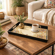 Ramadan & Eid al-Fitr Plastic Serving Tray – Corner Arabesque Frame - MintiHome