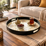 Ramadan & Eid al-Fitr Plastic Serving Tray – Corner Arabesque Frame - MintiHome