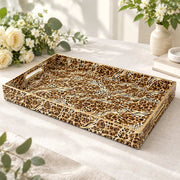 Daily Decorative Plastic Serving Tray – Caramel Pelt Trio - MintiHome