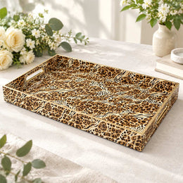 Daily Decorative Plastic Serving Tray – Caramel Pelt Trio - MintiHome