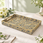 Daily Decorative Plastic Serving Tray – Indigo Camel Pelt - MintiHome