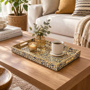 Daily Decorative Plastic Serving Tray – Indigo Camel Pelt - MintiHome