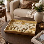 Desert Camel Glass Serving Tray – Palms Dunes Folk Art - MintiHome